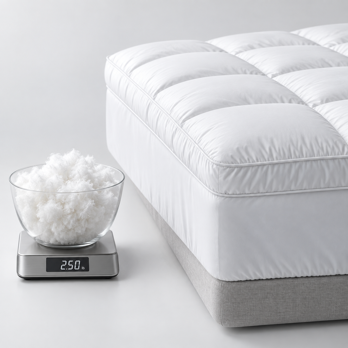 A topper is a weight product sold like a thickness product.