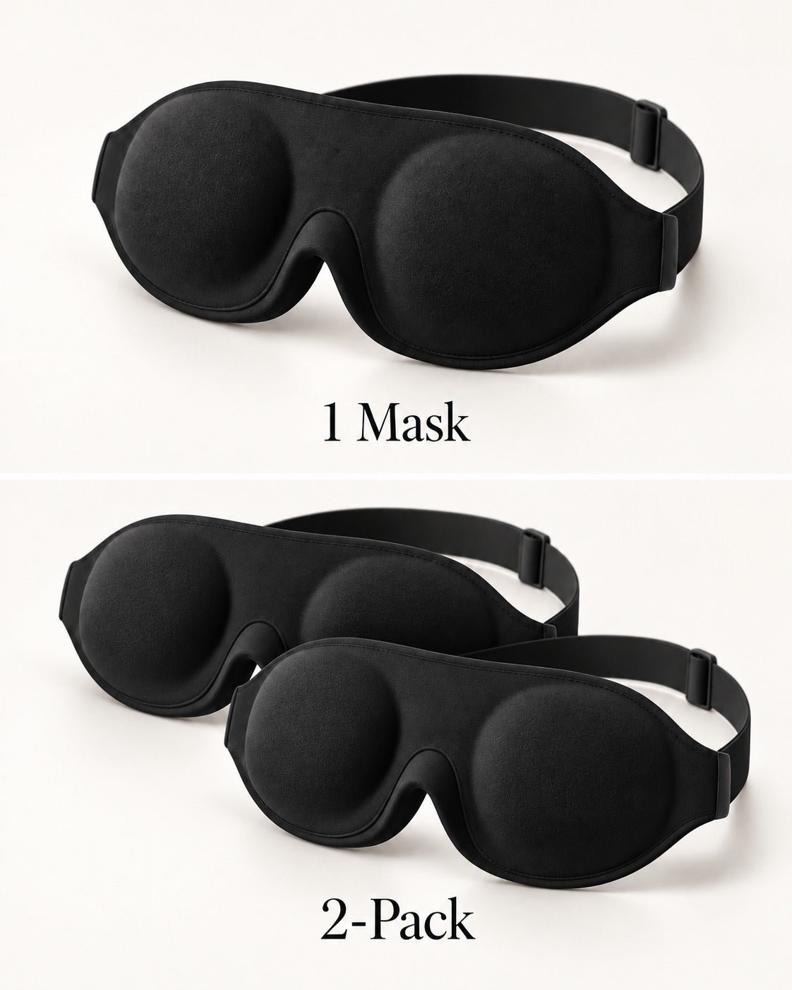 One Pillow-Side mask above a two-pack of Pillow-Side masks